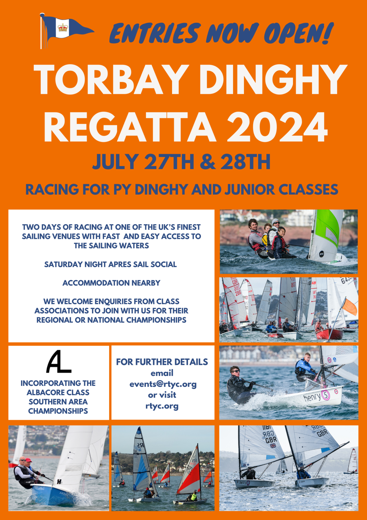 Torbay Dinghy Regatta 2024 Royal Torbay Yacht Club