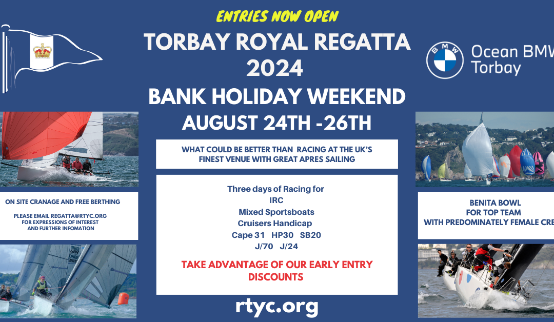 Torbay Royal Regatta 24-26th August